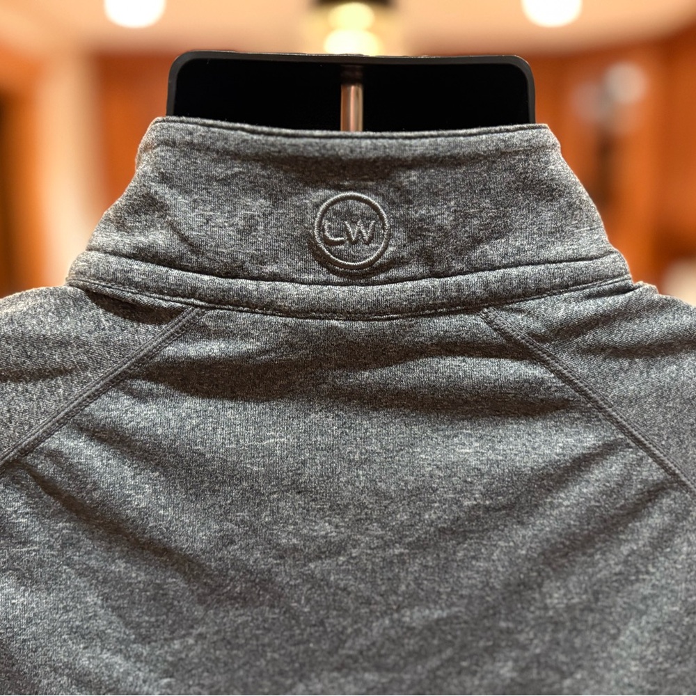 New Jersey Devils men’s quarter zip Pullover. Sharp grey with NHL logo. Medium - Picture 7 of 7